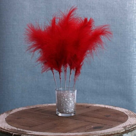 Fluff Feather Bunch - Red