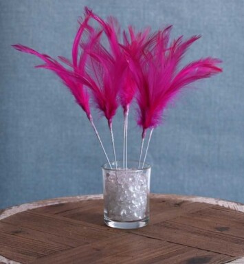 Narrow Feather - Fuchsia