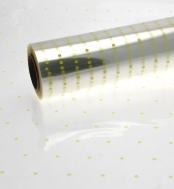 Printed Yellow Dot Cellophane
