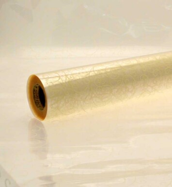 Cream Scroll Cellophane