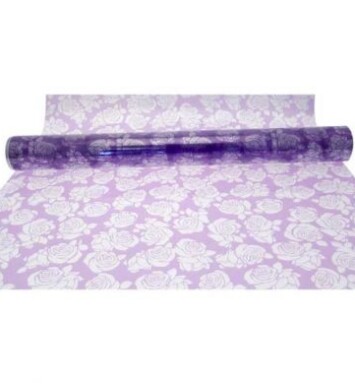 Lilac Cut Out Roses Cellophane
