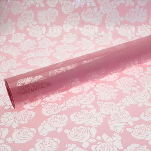 Baby Pink Cut Out Roses Cellophane