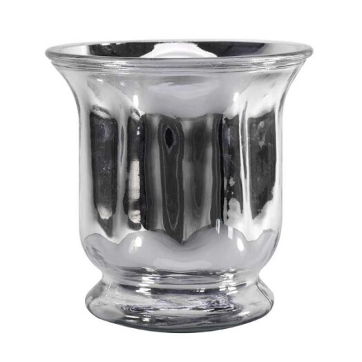 Hurricane Vase Mercury Silver