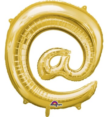 16" Mini Shape Symbol Balloon @ - Gold