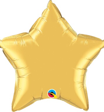 Unpackaged 20" Metallic Gold Star Foil Balloon