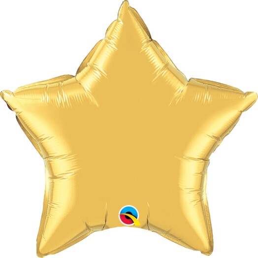 Unpackaged 9" Gold Star Foil Balloon