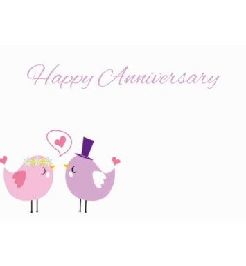 Florist Small Cards - Happy Anniversary