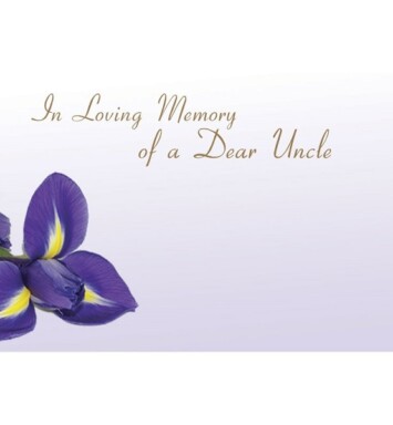 Florist Small Cards - In Loving Memory of Dear Uncle