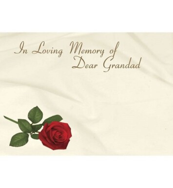 Florist Small Cards - In Loving Memory of Dear Grandad