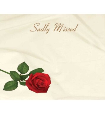 Florist Small Cards - Sadly Missed