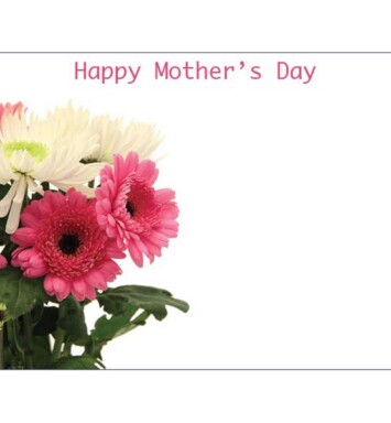Florist Small Cards - Happy Mother's Day Pink & Cream