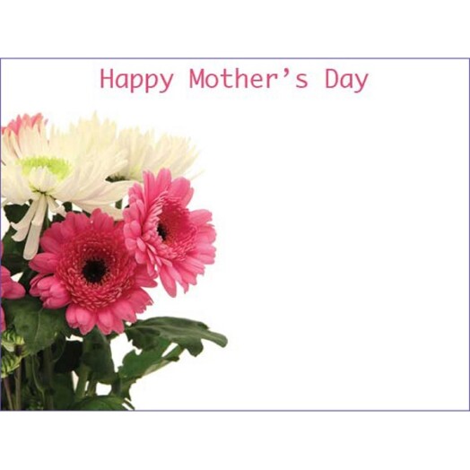 Florist Small Cards - Happy Mother's Day Pink & Cream