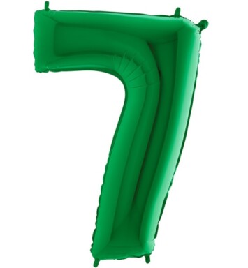 40 Inch Green Number 7 Foil Balloon