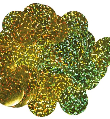 10mm Holographic Foil Confetti - Gold