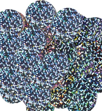 10mm Holographic Foil Confetti - Silver