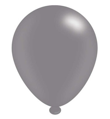 Pack of 8 Silver Latex Balloons