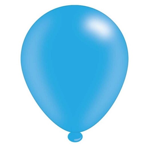 Pack of 8 Light Blue Latex Balloons