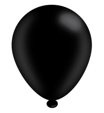 Pack of 8 Black Latex Balloons