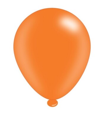 Pack of 8 Orange Latex Balloons