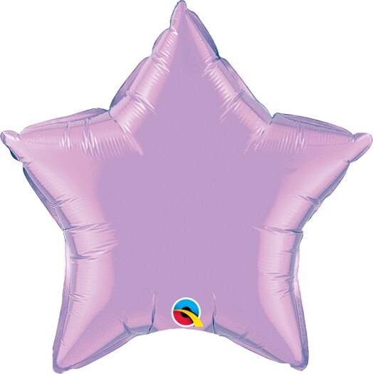 Unpackaged 20" Pearl Lavender Star Foil Balloon