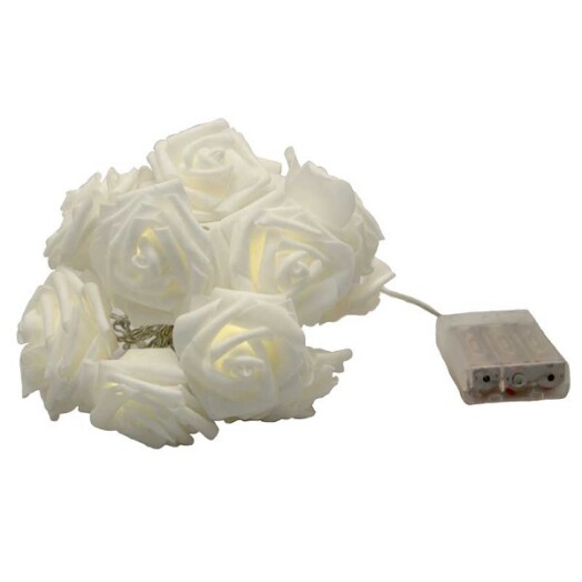 7cm White Rose LED Lights
