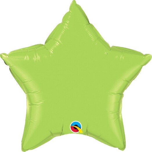 Unpackaged 20" Lime Green Star Foil Balloon