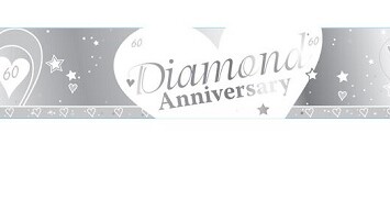 9ft Banner Diamond 60th Anniversary
