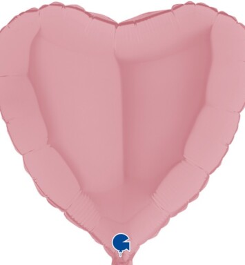 36" Matte Pink Heart Foil Balloon