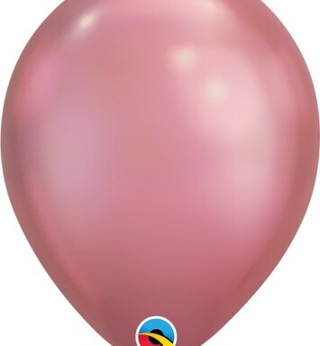 11 Inch Chrome Mauve Latex Balloons 100ct