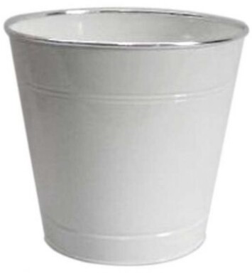 White Zinc Pot