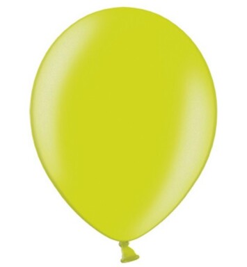 5 Inch Metallic Apple Green Latex Balloons 100ct