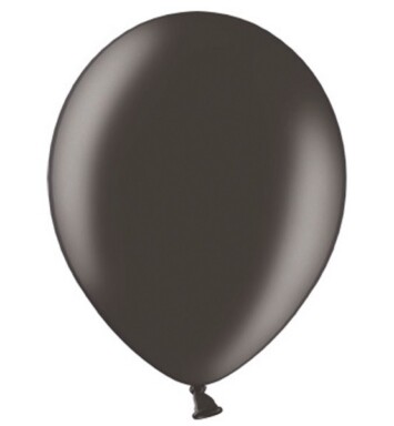 5 Inch Metallic Black Latex Balloons 100ct