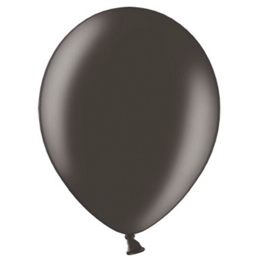 5 Inch Metallic Black Latex Balloons 100ct
