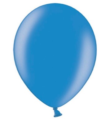 12 Inch Metallic Blue Latex Balloons 100ct