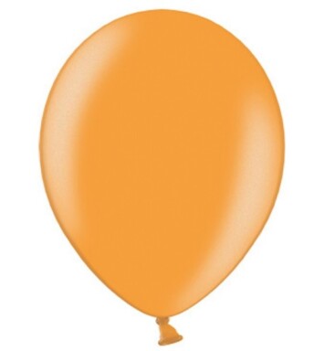 5 Inch Metallic Bright Orange Latex Balloons 100ct