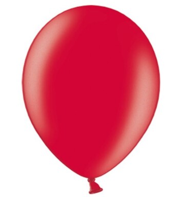 5 Inch Metallic Cherry Red Latex Balloons 100ct