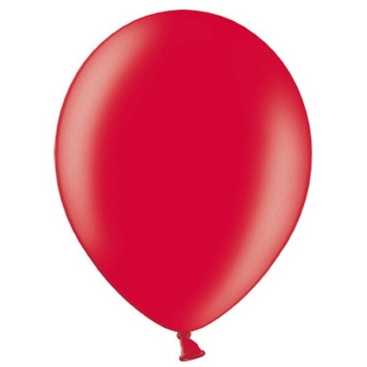 12 Inch Metallic Cherry Red Latex Balloons 100ct
