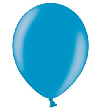 5 Inch Metallic Cyan Latex Balloons 100ct