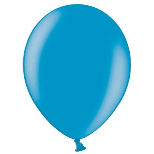 5 Inch Metallic Cyan Latex Balloons 100ct