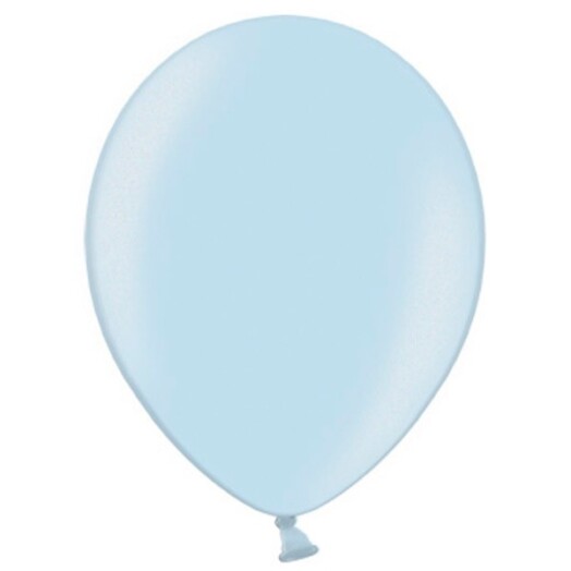 12 Inch Metallic Light Blue Latex Balloons 100ct