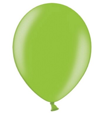 5 Inch Metallic Lime Green Latex Balloons 100ct