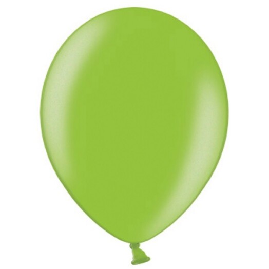 12 Inch Metallic Lime Green Latex Balloons 100ct