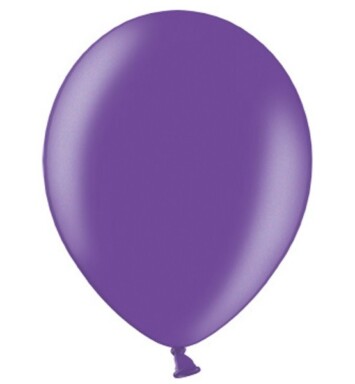 5 Inch Metallic Purple Latex Balloons 100ct
