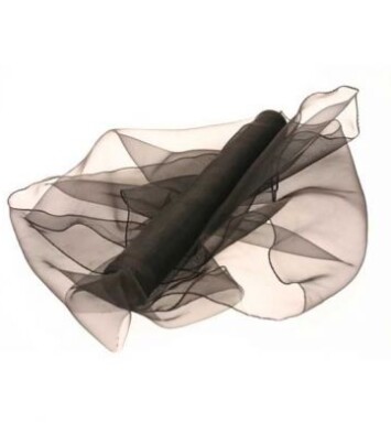 40cm x 9m Organza Roll - Black