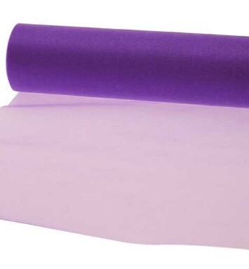 29cm x 25m Soft Organza Purple