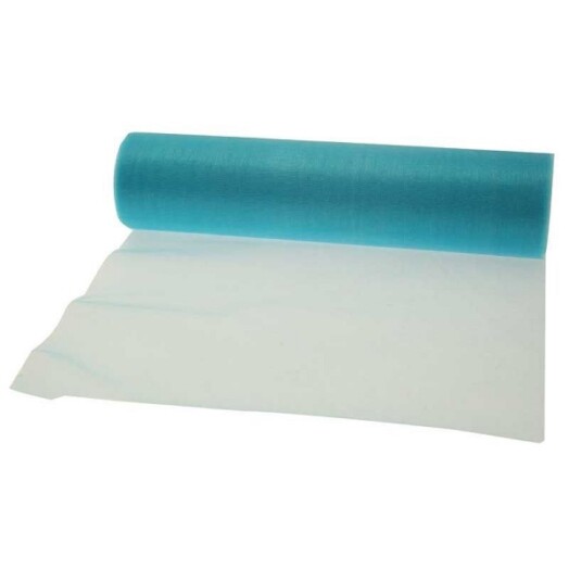 29cm x 25m Soft Organza Turquoise