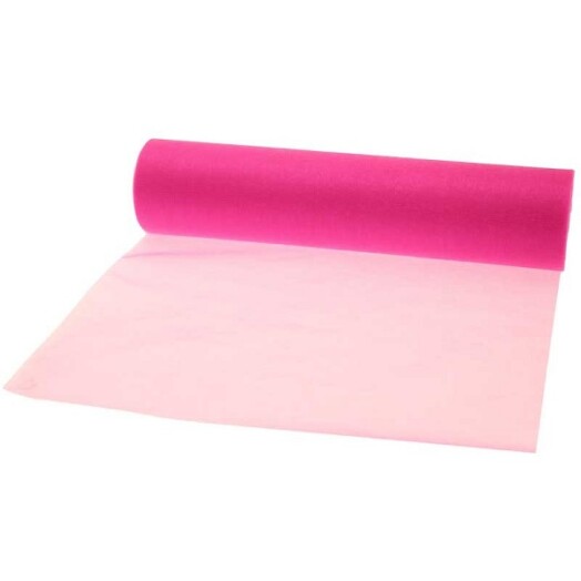 29cm x 25m Soft Organza Hot Pink