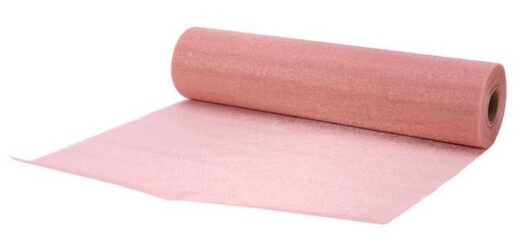 29cm x 25m Soft Organza Rose Gold