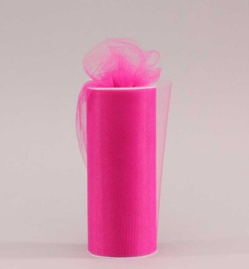 15cm x 25yds Tulle Hot Pink