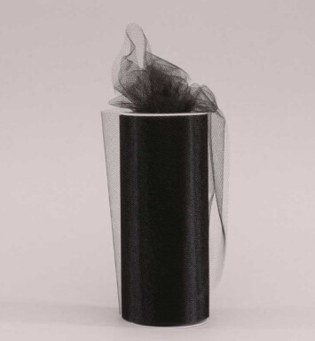 15cm x 25yds Tulle Black